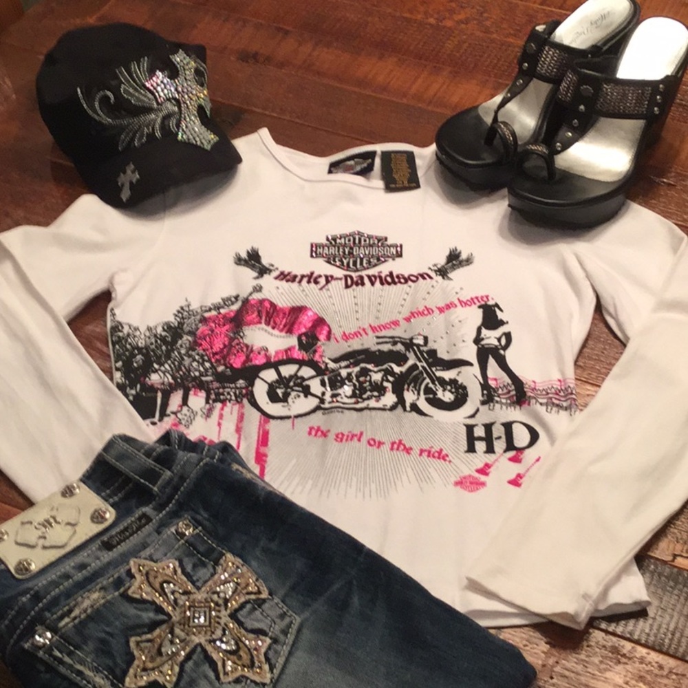 HARLEY DAVIDSON SUPER SPARKLY TOP